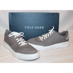 NEW Cole Haan Men's Grandpro Rally‎ Stormcloud Gray Canvas Court Sneaker SZ 10